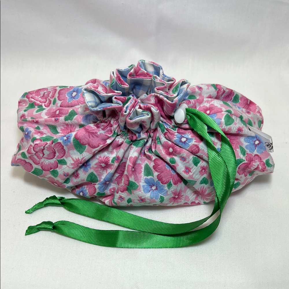 Handmade Floral Cosmetic Drawstring Sack